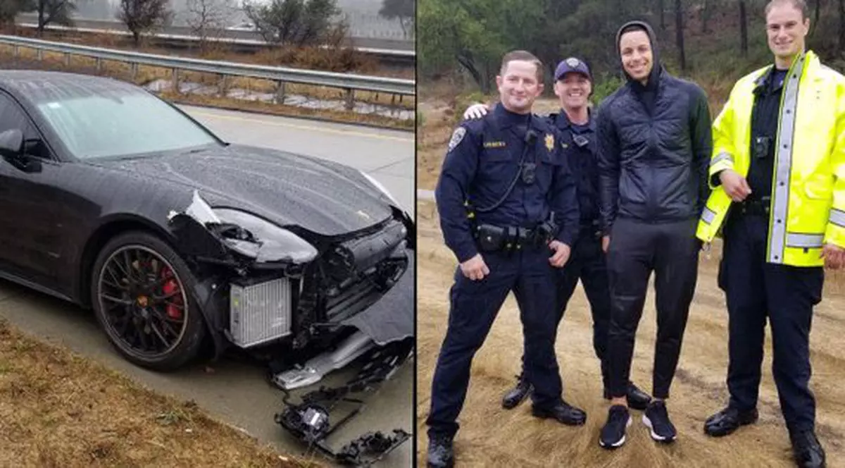 Stephen Curry a trecut prin mari emoții: a fost implicat în două accidente pe autostradă în decurs de 10 minute!
