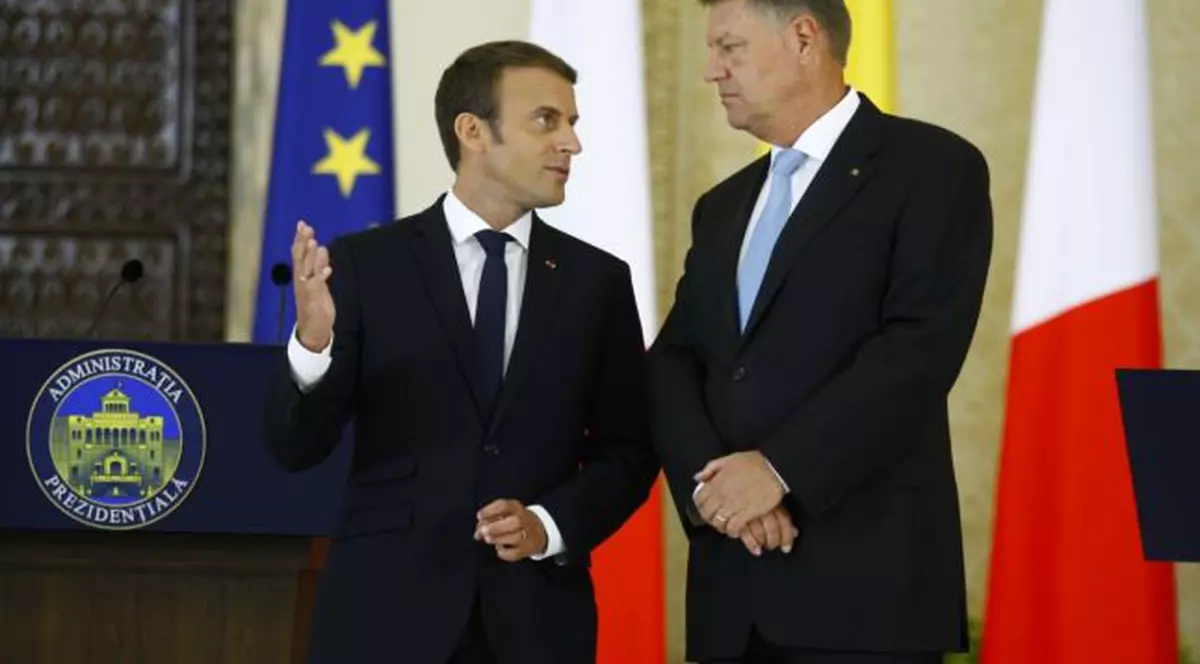 Klaus Iohannis si Emmanuel Macron