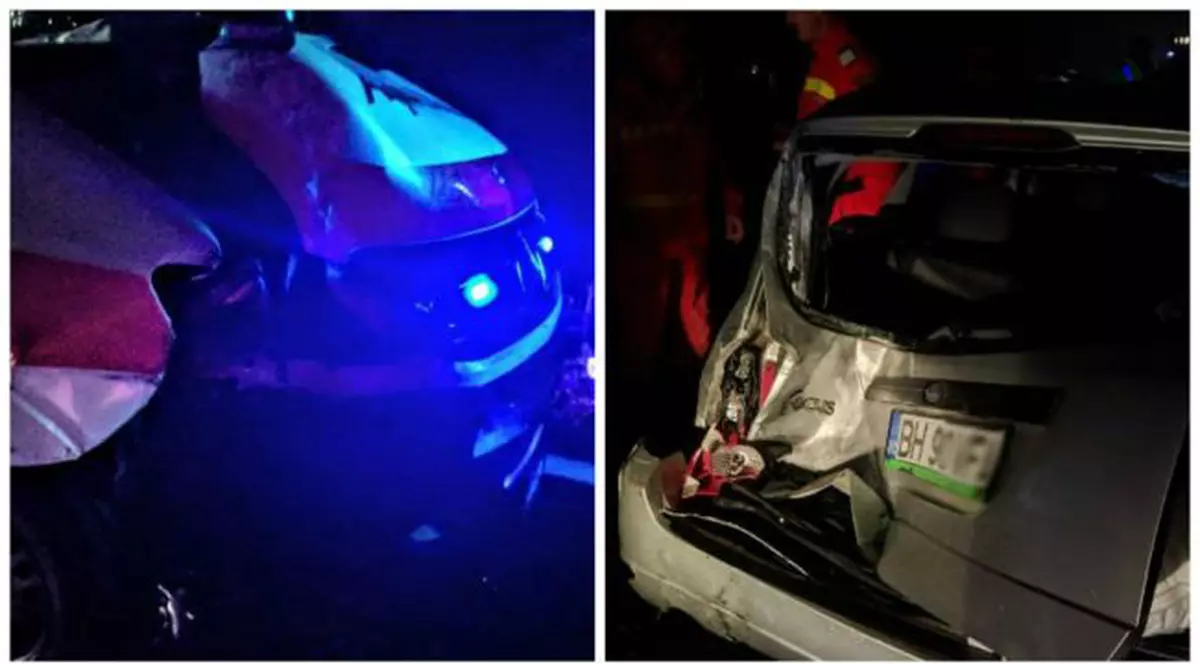 Un bețiv a provocat un accident în care a fost implicată și o ambulanță!