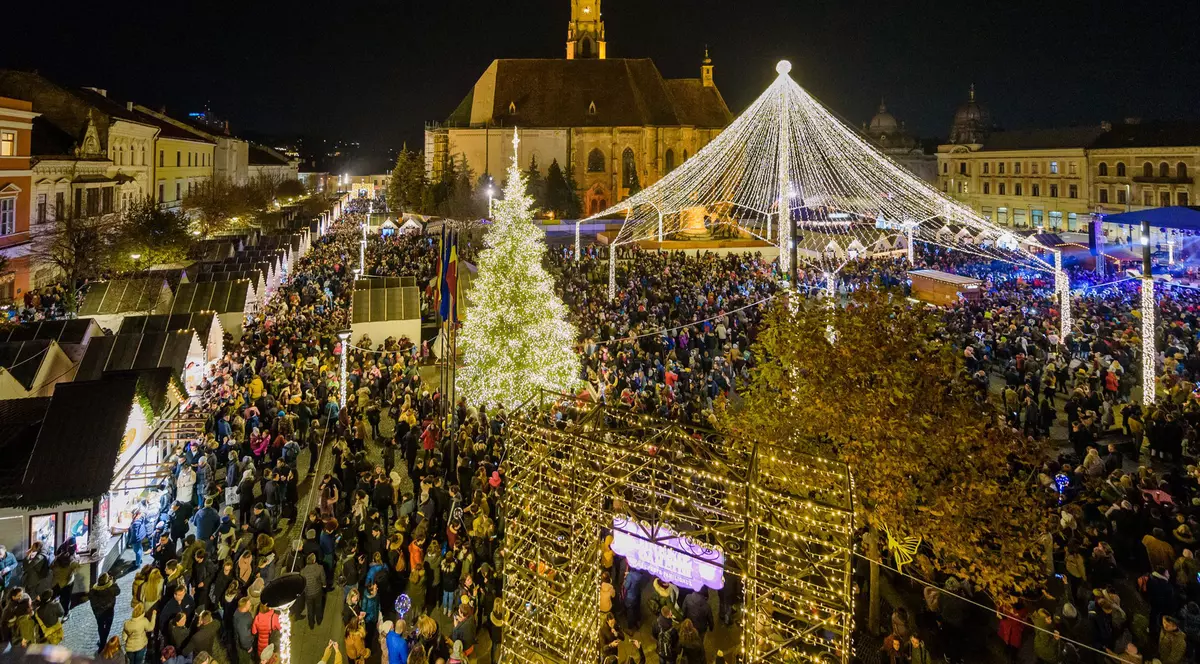 FOTO| Târgul de Crăciun din Cluj-Napoca, între cele mai frumoase 20 din Europa