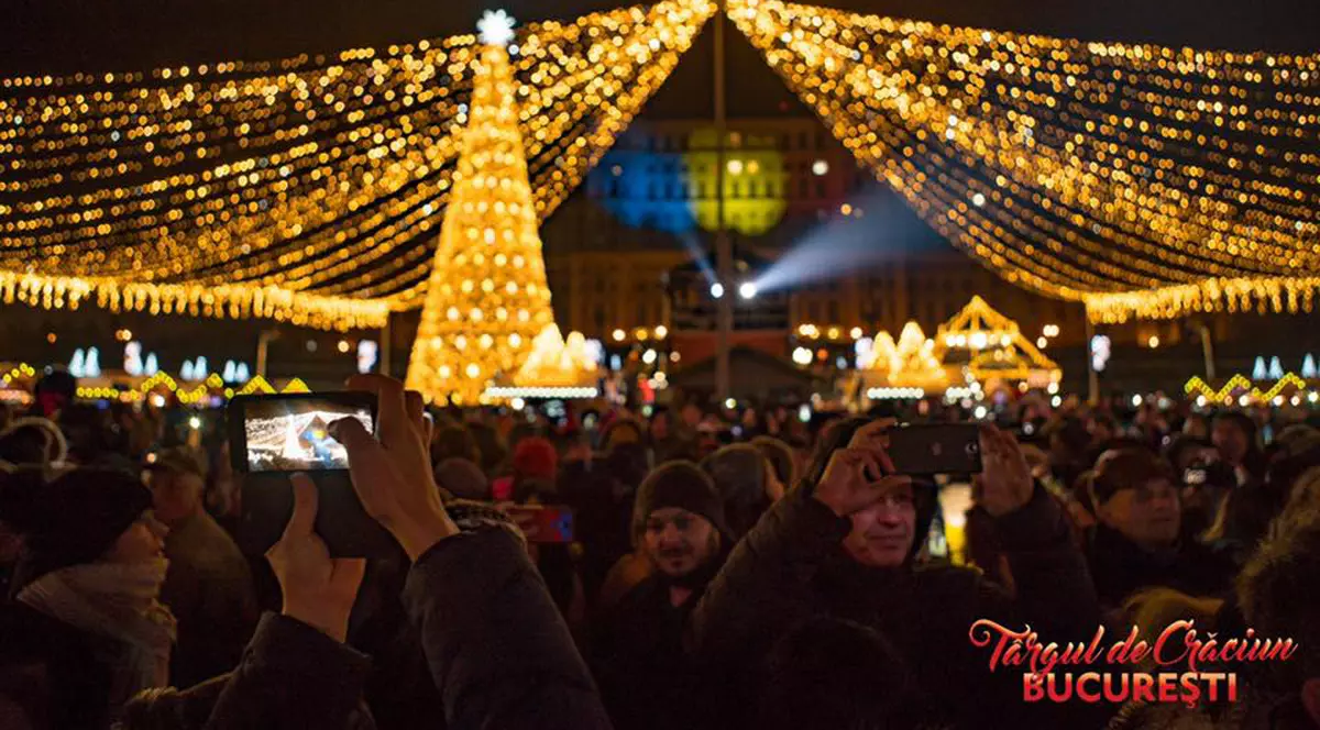 Târgul de Crăciun din București, deschis în Piața Constituției