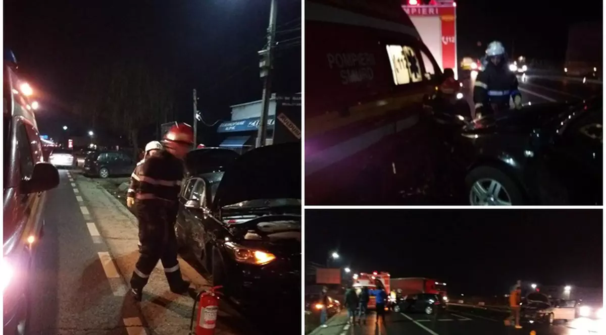 Un pompier din Argeș a fost lovit de o mașină în timp ce intervenea la un accident