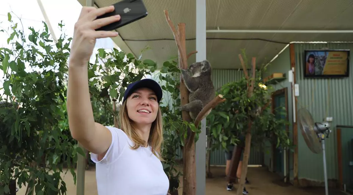 Simona Halep a vizitat grădina zoologică din Sydney