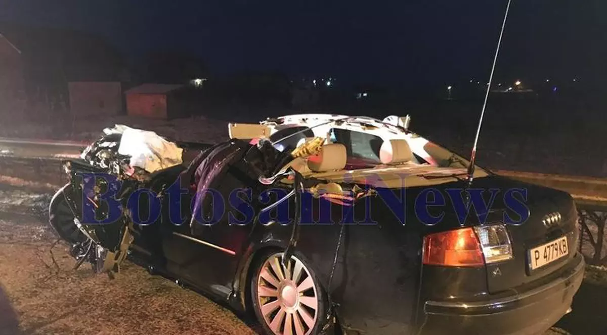 Accident înfiorător în județul Botoșani