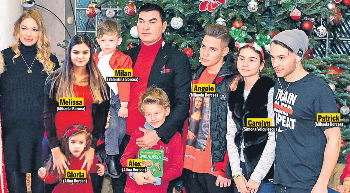 EXCLUSIV | Primele fotografii cu clanul Borcea! De sărbători, omul de afaceri și-a strâns laolaltă cei șapte copii pe care îi are cu patru femei!