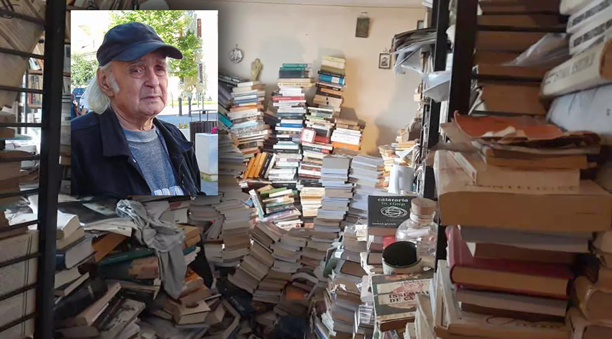 Poetul Emil Brumaru trăia într-un mausoleu de cărți: "Parcă era un copil căruia i-ai dat ceva nemaivăzut când primea o carte"