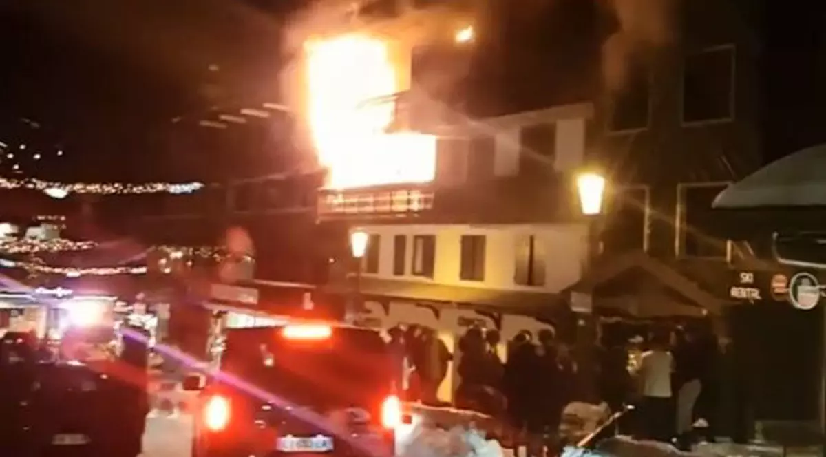 Incendiu într-o stațiune montană din Franța