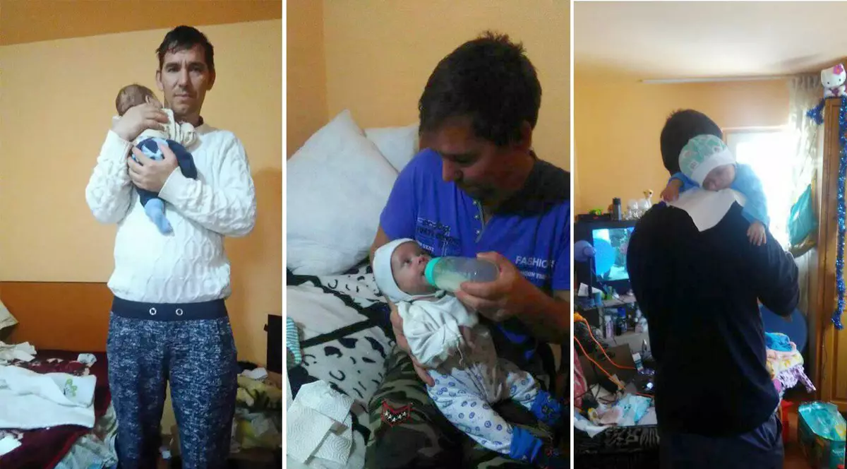 Povestea tatălui care-și crește singur bebelușul, după ce soția lui a murit, a impresionat mii de români din țară și de peste hotare. ”Bunul Dumnezeu mi-a scos în cale oameni buni”