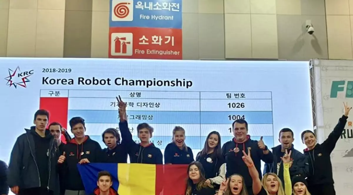 România a câștigat finala Campionatului de Robotică din Coreea de Sud