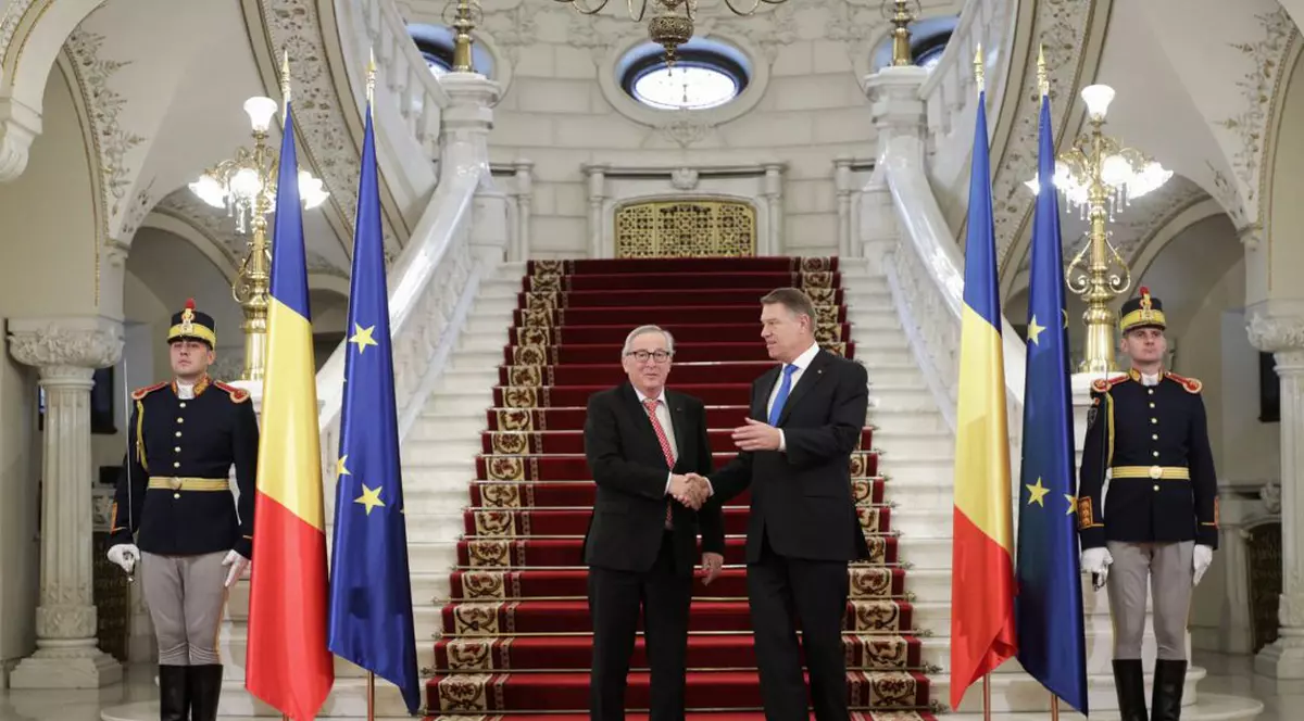 VIDEO / Juncker și comisarii UE, primiți la Cotroceni. Declarațiile făcute de Iohannis și liderul UE