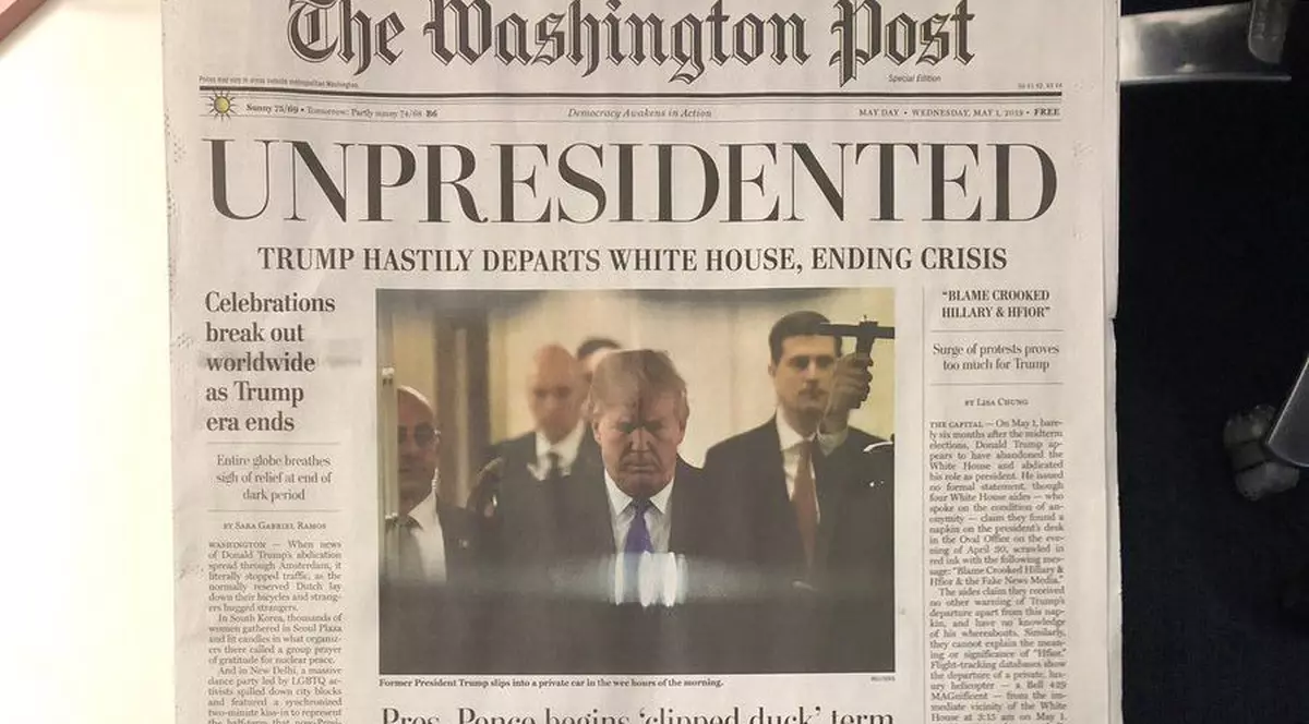 Ziare false The Washington Post, distribuite în SUA