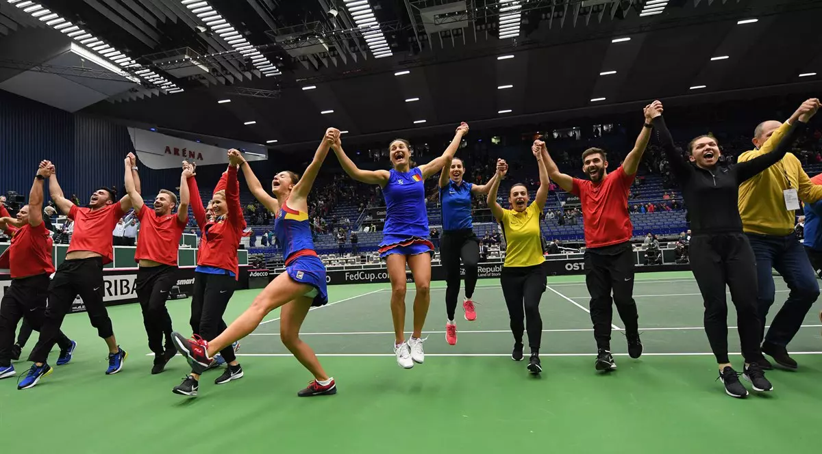 Jucătoarele din echipa de FED Cup a României și-au primit banii pentru calificarea în semifinale