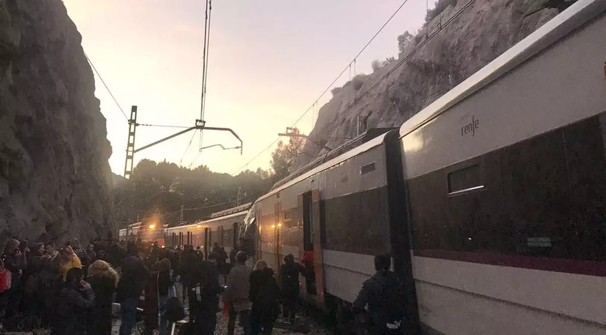 Accident feroviar în Barcelona