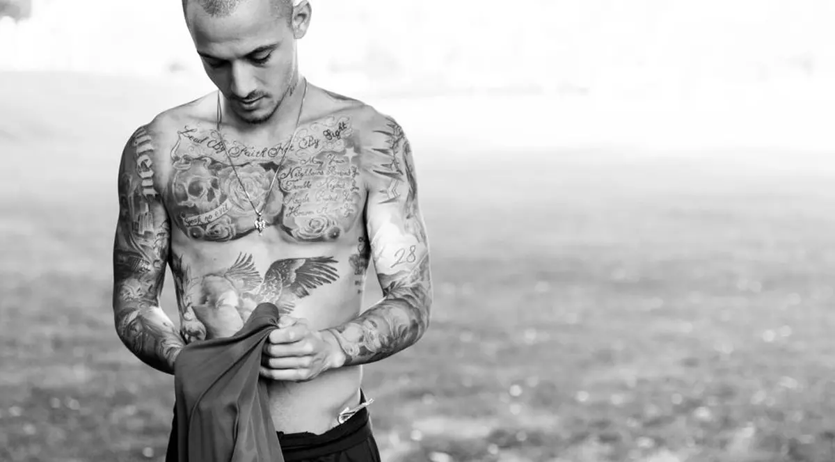 Alexandru Mitriță i-a uimit pe americani cu tatuajele de pe corp