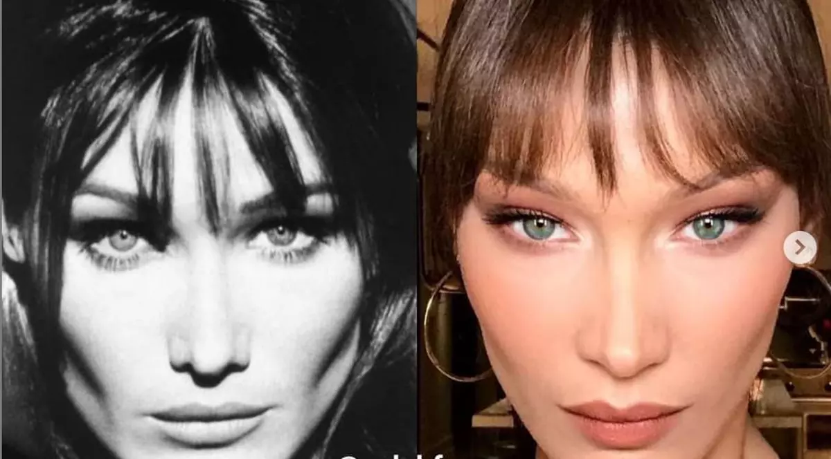 FOTO | Este incredibil cât de bine seamănă Bella Hadid cu Carla Bruni. Imaginile care i-au lăsat pe fani cu gura căscată