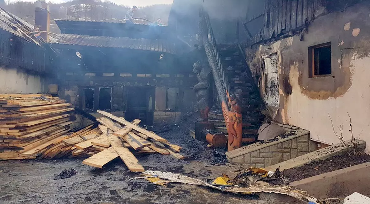 Incendiu în Slănic Moldova