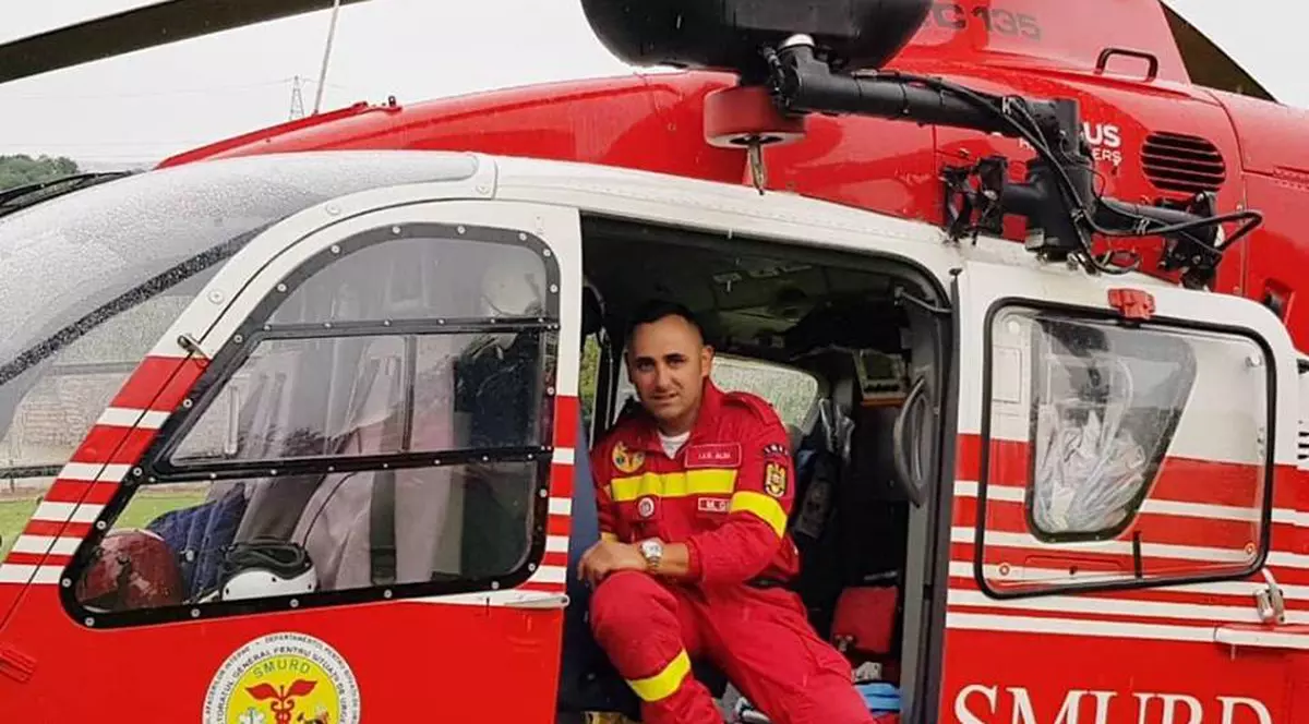 Pompier de la ISU Alba salvator în timpul liber