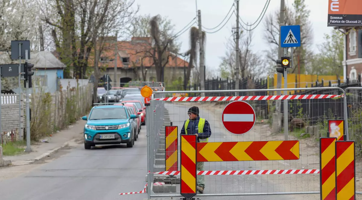 Sens unic pe Fabrica de Glucoză! Șoferii vor circula doar dinspre Şoseaua Petricani - Nod A3 spre Şoseaua Barbu Văcărescu