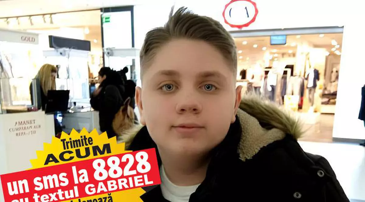 Gabriel trăiește de 12 ani un coșmar, chinuit de dureri insuportabile. Pentru a se putea trata de sindromul Klippel-Trenaunay care i-a mutilat un picior, băiatul are nevoie de 200.000 de euro