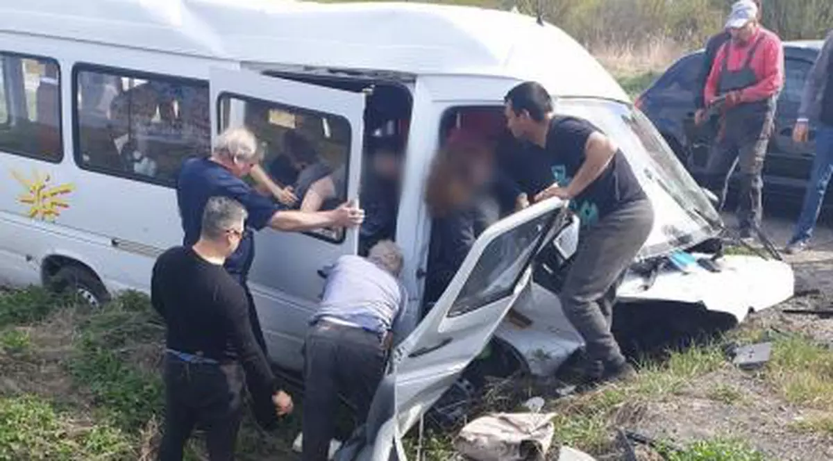 Elevii din microbuzul răsturnat sâmbătă mergeau la Olimpiada națională de Biologie din Oradea. Copii sunt acum în afara pericolului