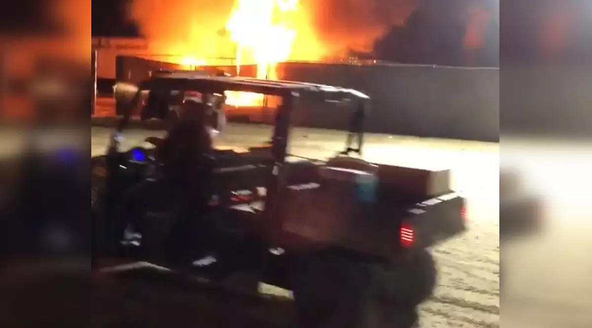 Incendiu la festivalul Coachella din California