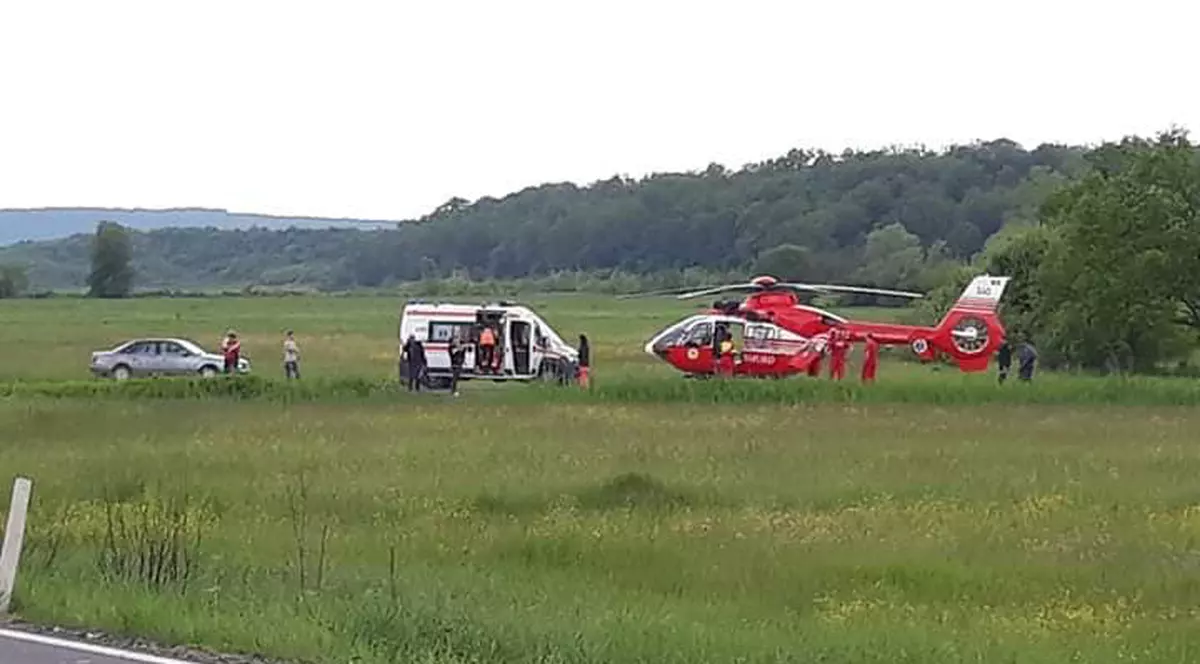 Mașină a Ambasadei Albaniei accident în Mureș