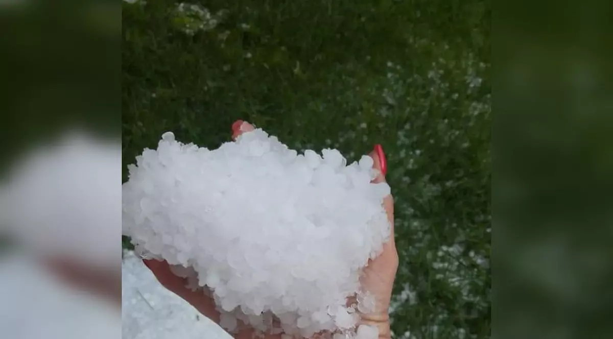 Grindina a lovit puternic județul Tulcea