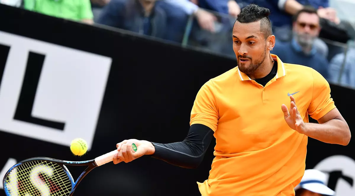 Nick Kyrgios, în timpul unui meci jucat la Roma. FOTO: EPA