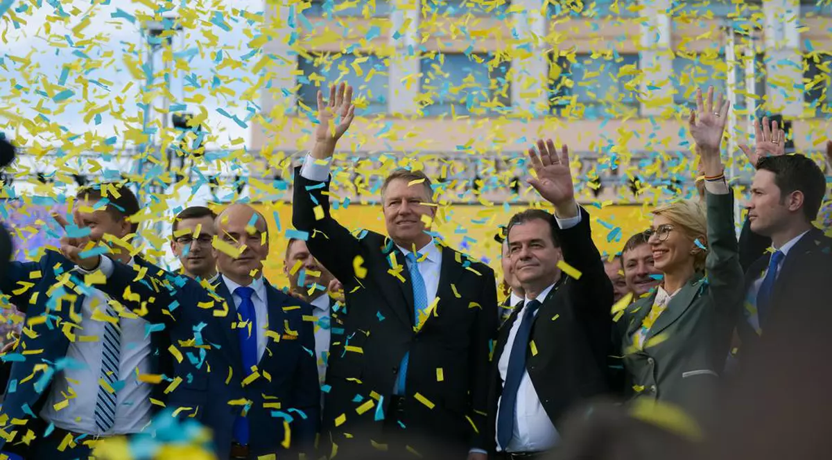 VIDEO | Mitingul PNL de la Iaşi. Klaus Iohannis: "În Europa, România contează! în Europa, votul românilor contează!"