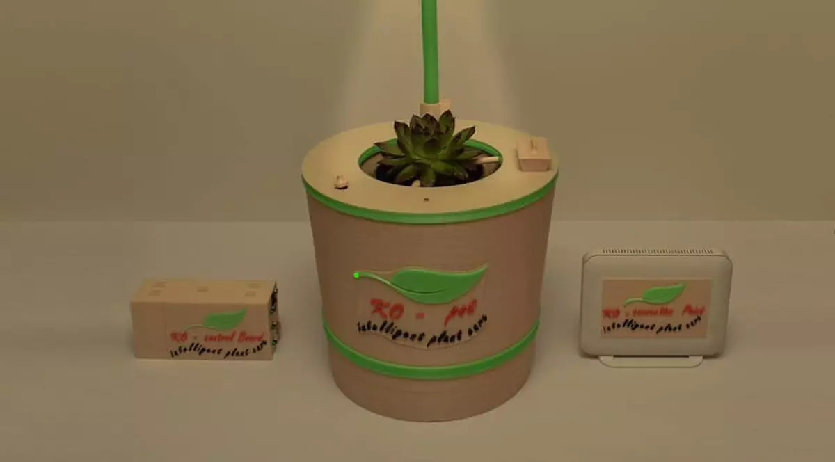 Un elev din Cluj a inventat ghiveciul inteligent. Are grijă de plante până la un an de zile