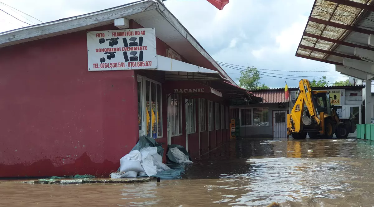 Inundații în Teleorman după ploile torențiale