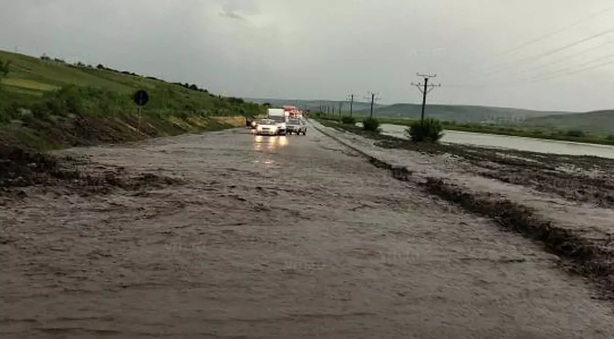 Ploile au făcut ravagii în județele Vaslui, Galați și Teleorman. Zeci de gospodării inundate și drumuri europene blocate