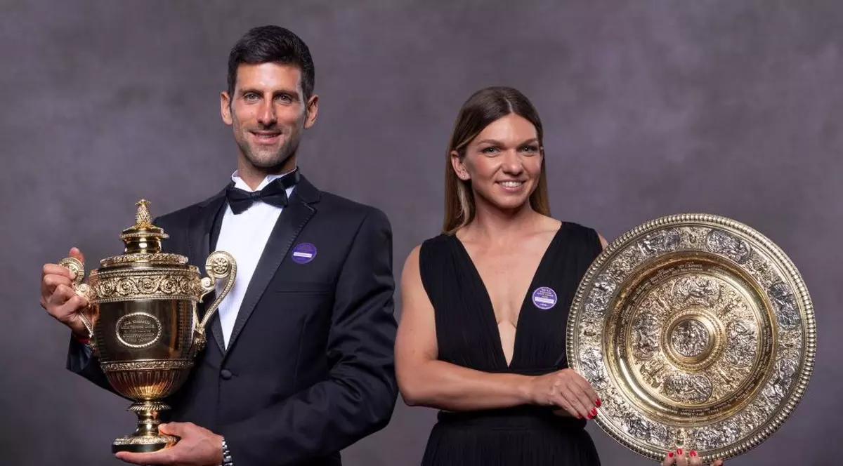 Ce și-au spus Simona Halep și Novak Djokovic la Balul Campionilor de la Wimbledon