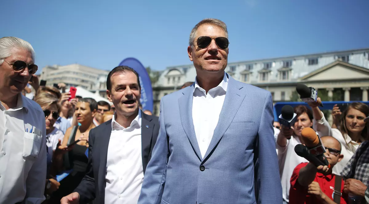 Iohannis, în Piaţa Universităţii (Inquam Photos / George Calin)