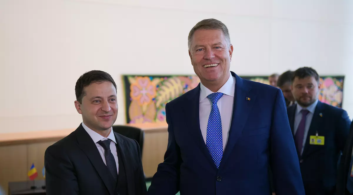 Klaus Iohannis, întrevedere bilaterală cu președintele Ucrainei, Volodîmîr Zelenski, la Adunarea ONU. Este prima întâlnire a celor doi şefi de stat