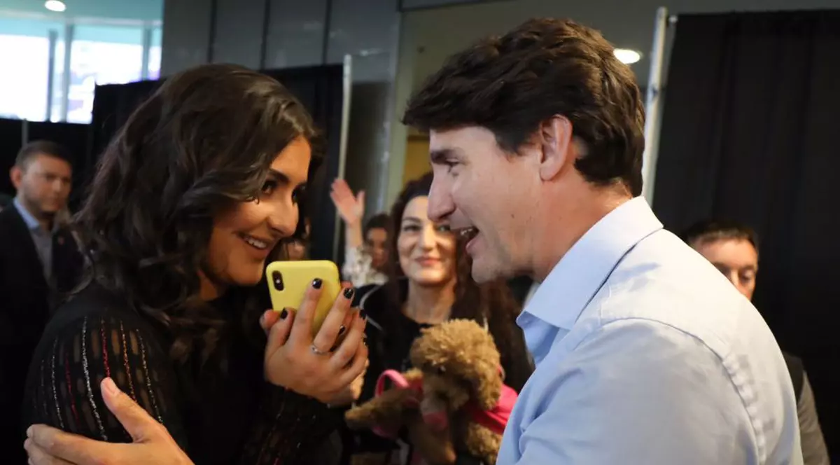 Justin Trudeau le-a mulțumit părinților Biancăi Andreescu că au imigrat în Canada (foto Twitter)