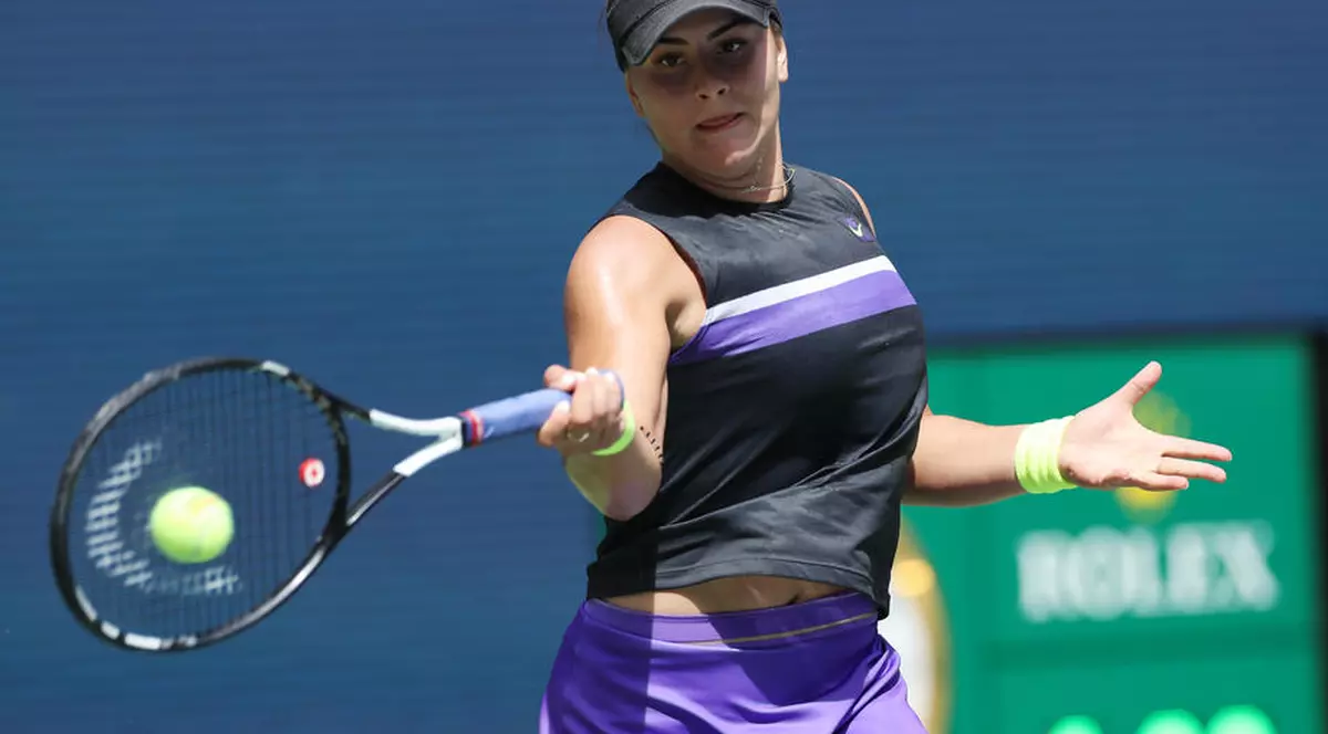 US Open: Bianca Andreescu și Elise Mertens joacă miercuri noapte (EPA)