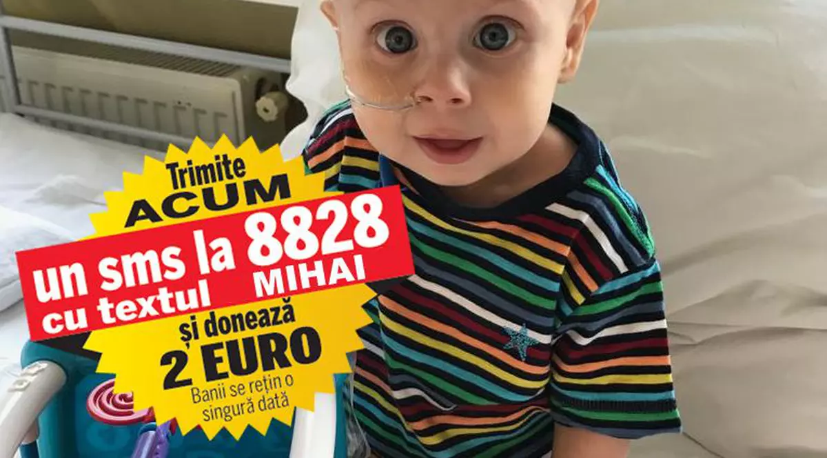 Micuțul Alexandru Mihai a intrat într-un program special de nutriție. Bebelușul de zece luni suferă de sindrom nefrotic și are nevoie de 240.000 de euro pentru transplant