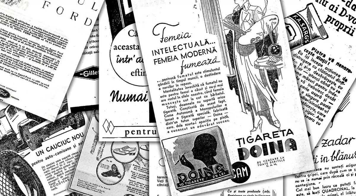 ”Stimulentul gândirii în timpul muncii, o destindere a nervilor în repaos”. Așa suna în anii '30 o reclamă pentru un produs destinat femeilor, pe care acum plătim taxă de viciu!