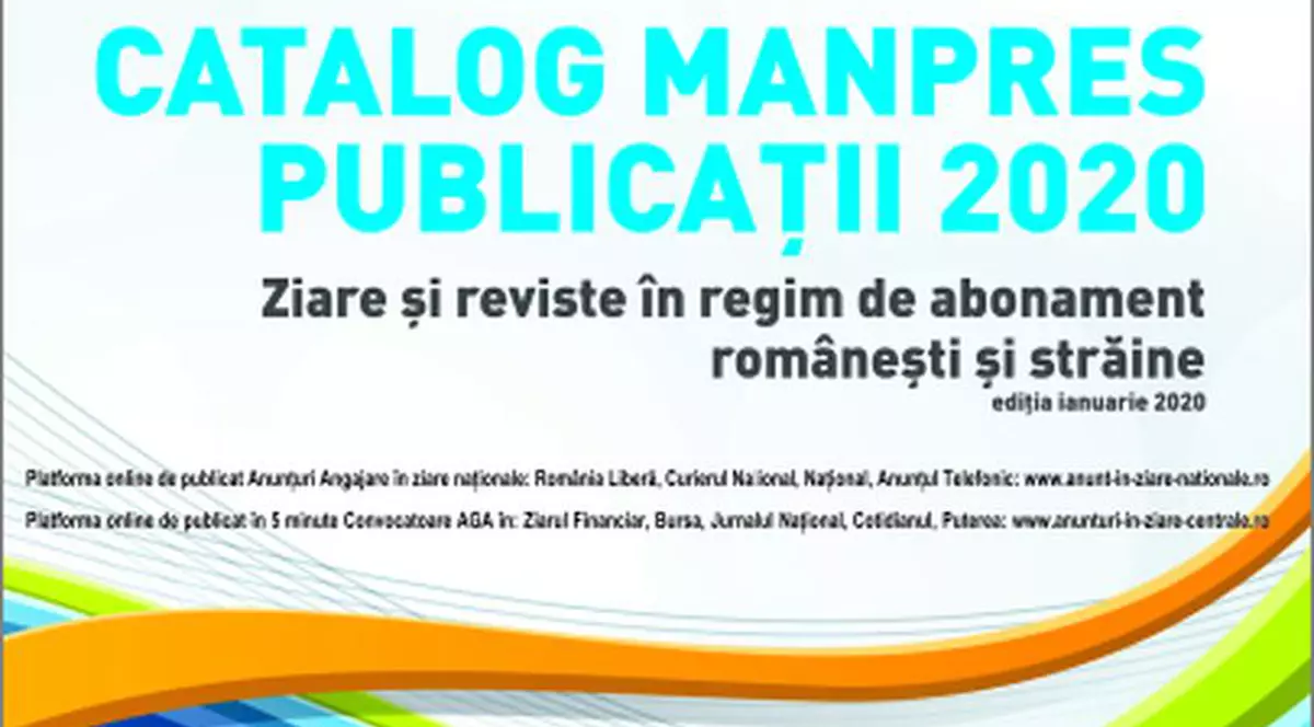 Manpres, firmă de distribuție de abonamente presă, a lansat catalogul 2020 (PUBLICITATE)