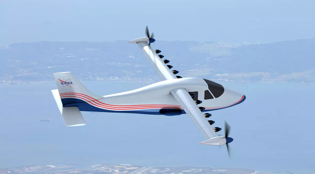 NASA, agenția americană specializată în explorarea spațiului, a dezvăluit primul avion experimental, propulsat integral de motoare electrice