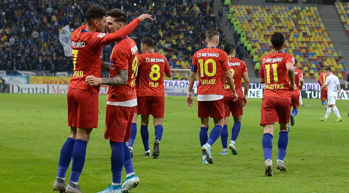 Liga 1, etapa a 22-a. FCSB a învins Craiova și termină anul pe podium! Man și Coman, eroii roș-albaștrilor
