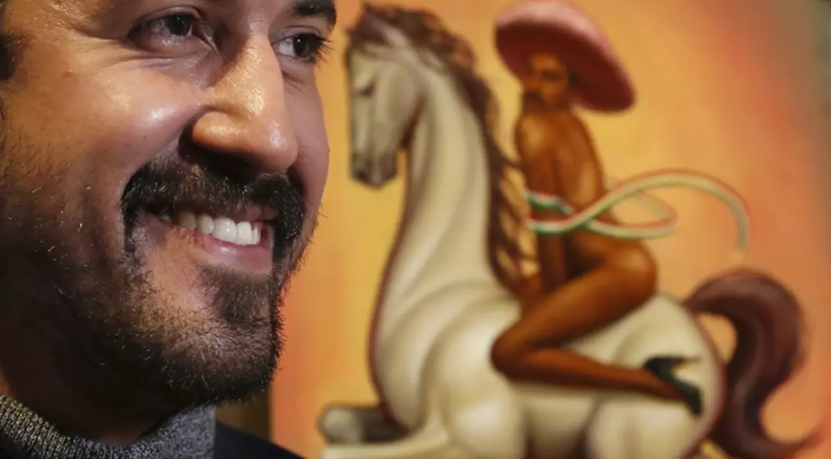Pictura cu revoluționarul mexican Zapata dezbrăcat, cu corp de femeie, va fi însoțită de o notă prin care familia o consideră ”neadecvată”
