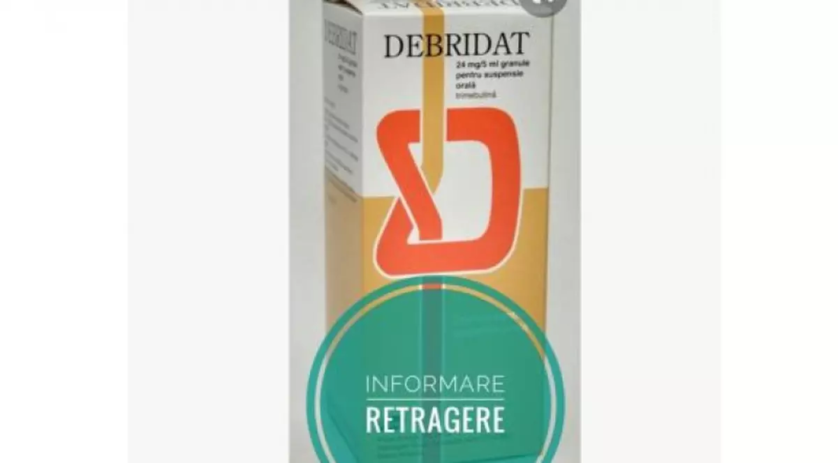 Debridat, retras de pe piață