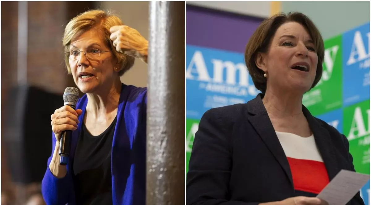 Elizabeth Warren şi Amy Klobuchar, susținute de New York Times la președinția SUA FOTO: EPA