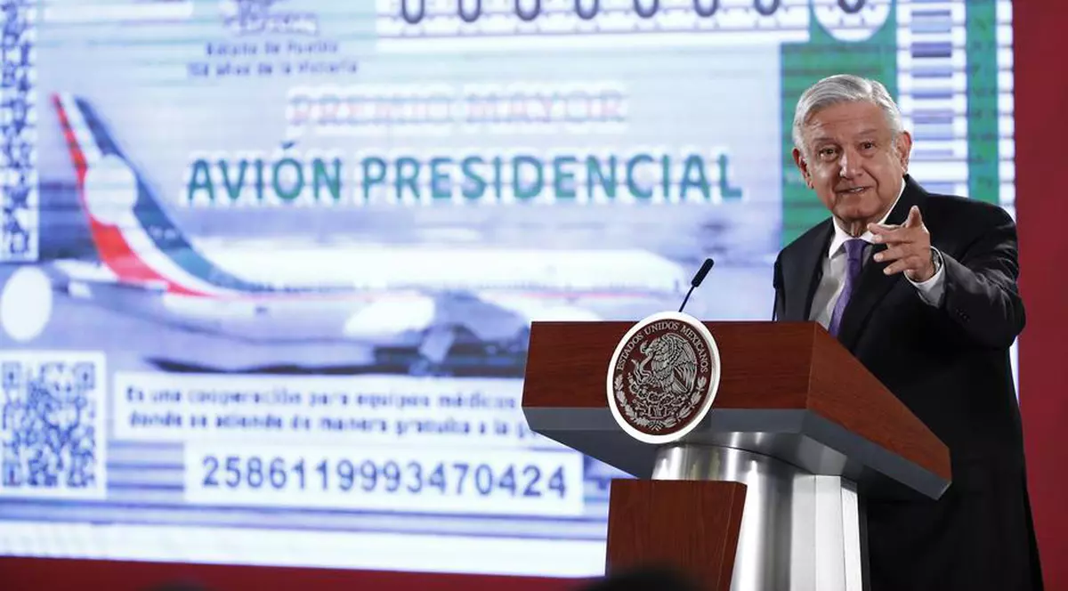 Președintele Mexicului vrea să ofere avionul său la tragere la sorți