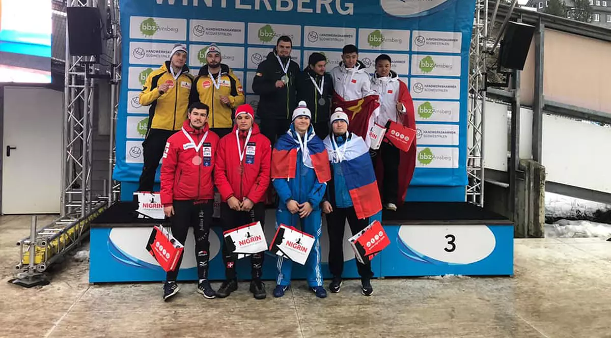 Mihai Tentea și Ciprian Daroczi, campioni mondiali U23 la bob 2