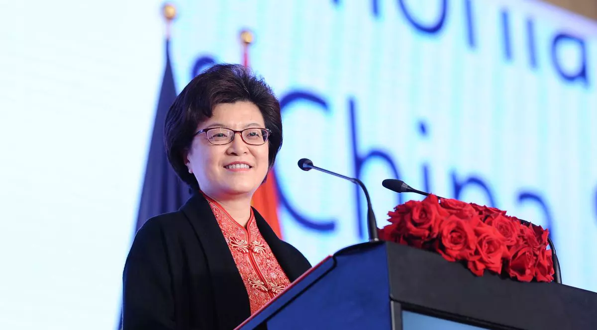 Jiang Yu, ambasadorul Republicii Populare Chineze in Romania. EDUARD VINATORU / MEDIAFAX FOTO