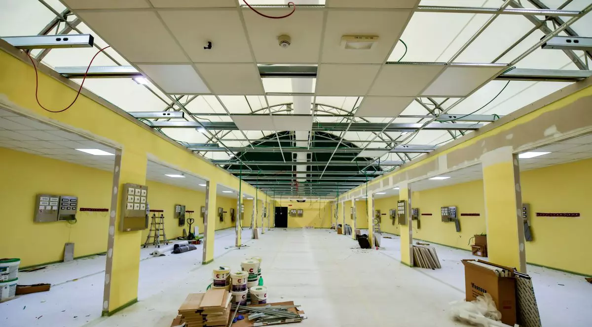 Spitalul San Raffaele din Milano a început amenajarea unei noi secții de terapie intensivă FOTO: Hepta