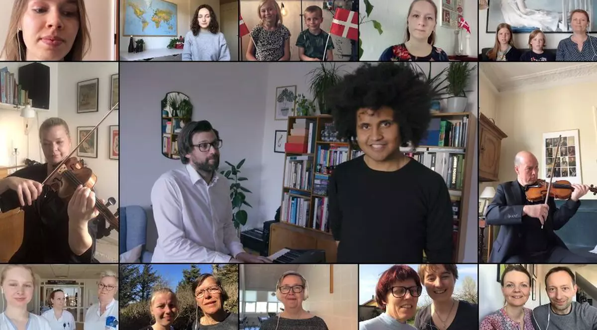 Danezii nu și-au putut sărbători regina la Palatul Amalienborg, așa că i-au dedicat un videoclip cântat pe mii de voci